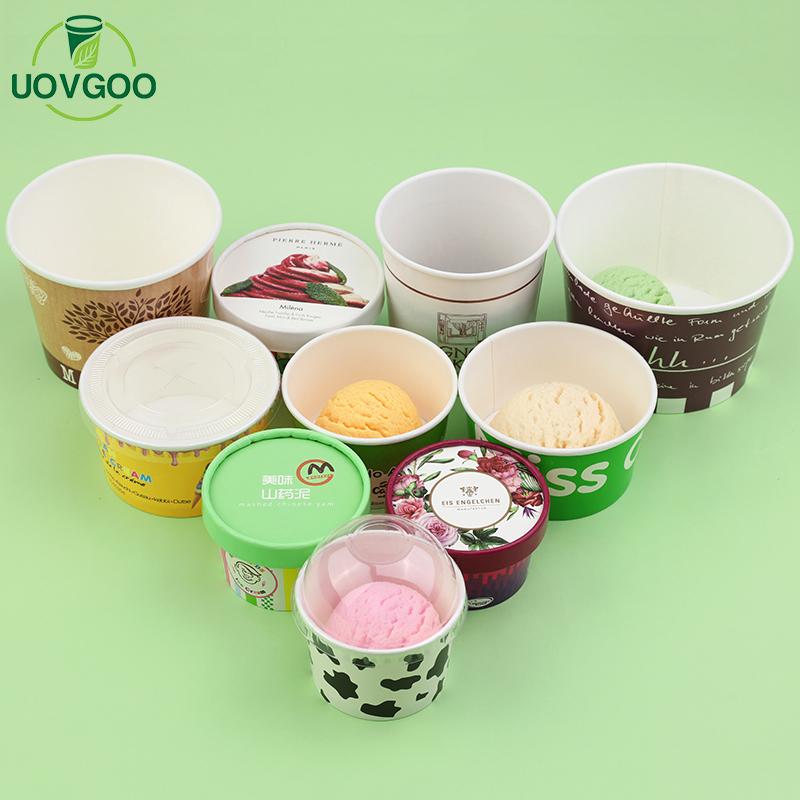 Healthy Small 7 OZ Uovgoo Ice Cream Paper Cups For Party Custom Logo Design  Wholesale Online – uovgoo