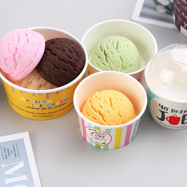 Buy Customized 4 OZ Uovgoo Ice Cream Paper Cups With Lids Price Cheap  Wholesale – uovgoo